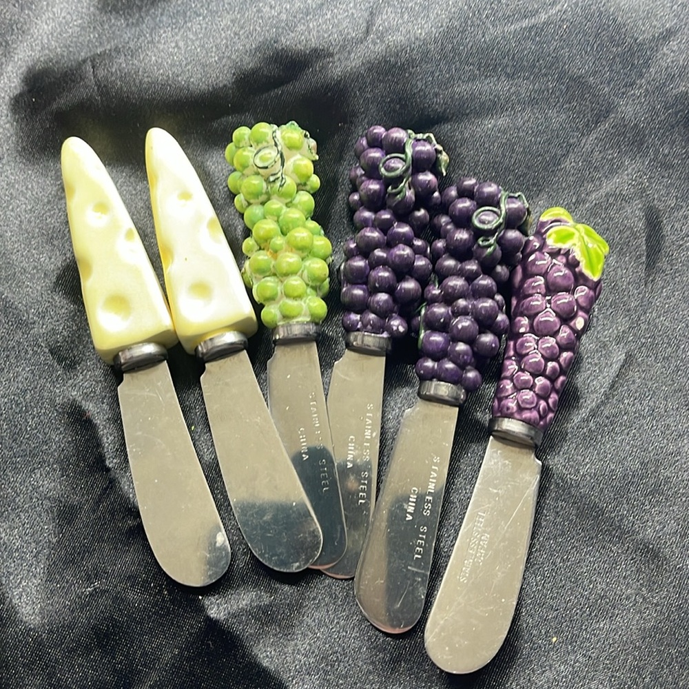 Butter and cheese spreaders, 6pcs